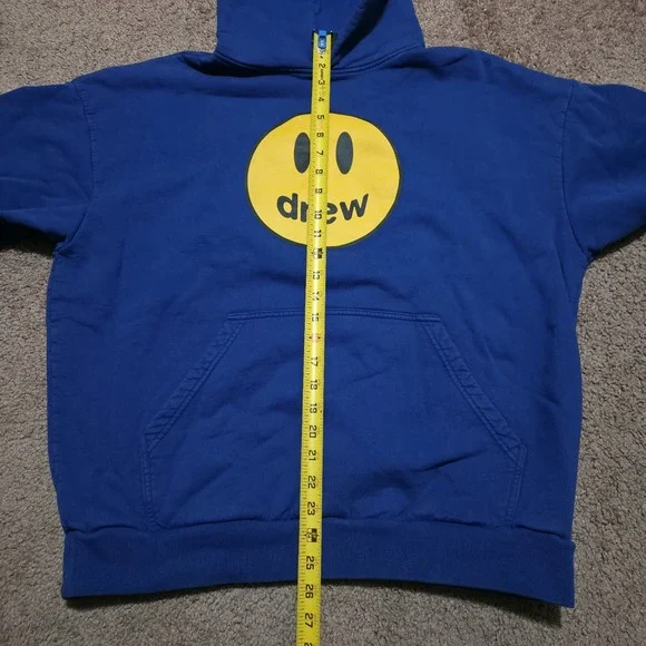 Drew House Mascot Justin Bieber Blue Heavy Fleece Hoodie - Oversized Small - Picture 8 of 9